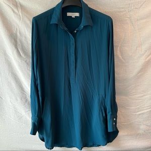 Loft Front Pockets Tunic Blouse